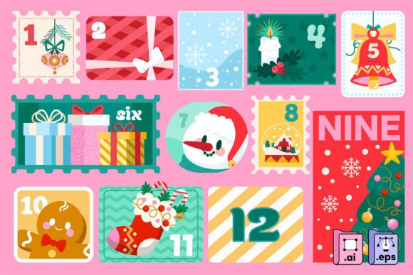 Christmas Advent Calendar Set 1-12 Review: A Brand Designer’s Perspective