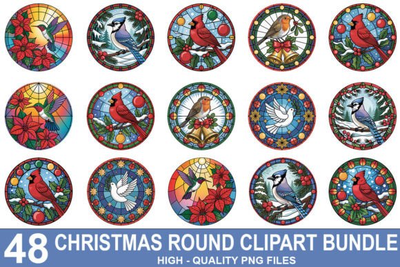 Christmas Bird Round Clipart Bundle: A Practical Review for Illustrations