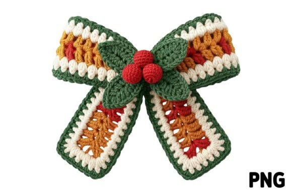 Christmas Crochet Bow PNG: A Practical Review for Digital Sellers