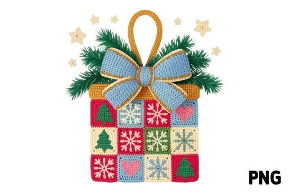 Christmas Crochet Gift Box PNG: A Brand Designer’s Review for Modern Illustrations