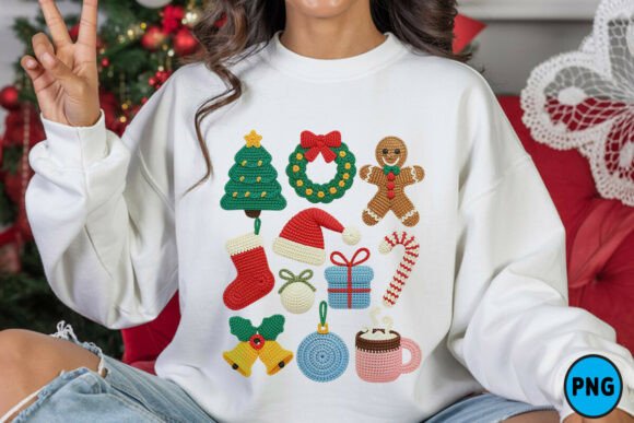 Christmas Crochet PNG Review: Seasonal Illustrations for Editorial Use