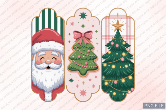 Christmas Frame PNG Sublimation Design for Illustrations