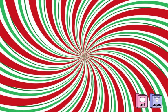 Christmas Peppermint Swirl Background for Illustrations