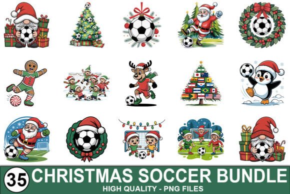 Christmas Soccer Clipart Bundle Review