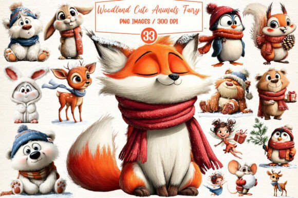 Christmas Woodland Cute Animals Fairy: A Seller’s Review of the Illustrations