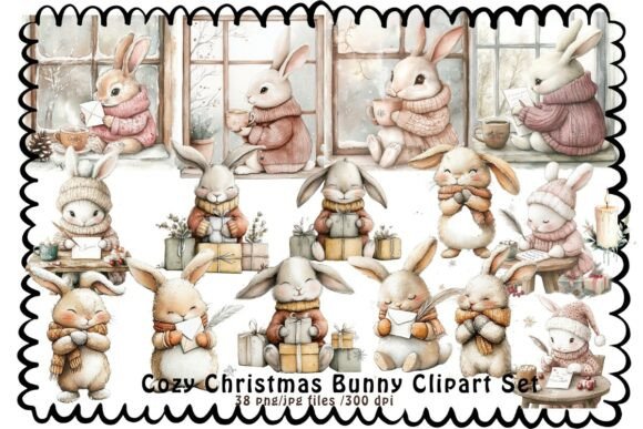 Cozy Christmas Bunny Clipart Set: A Review for Illustrations and Digital Sellers
