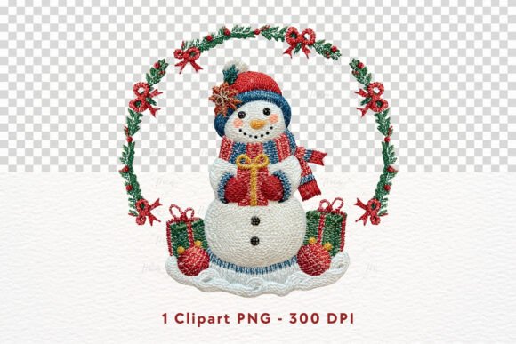 Cute Snowman Christmas Crochet PNG Review