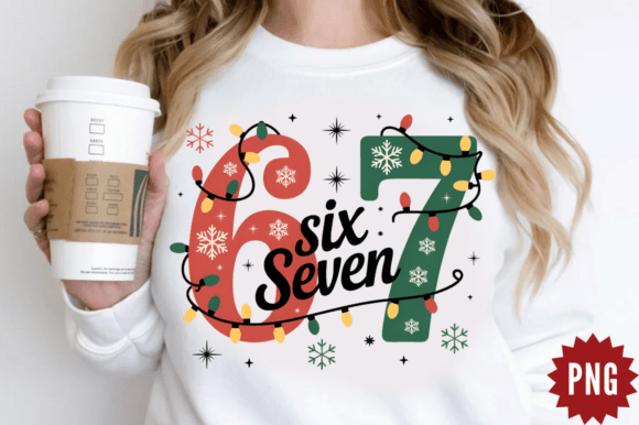 Funny Six Seven Meme Christmas PNG Desig Review