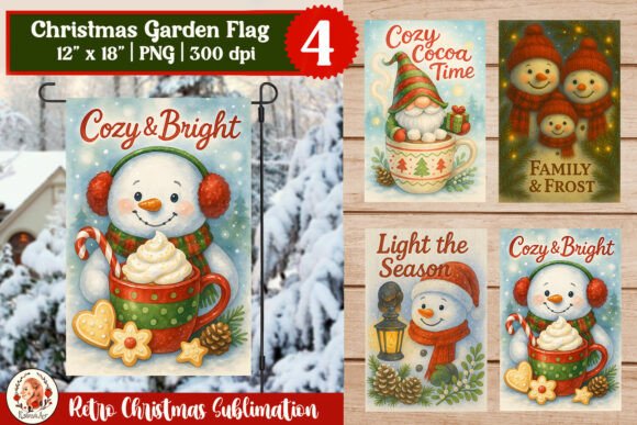 Retro Christmas Garden Flag Sublimation: A Designer’s Review