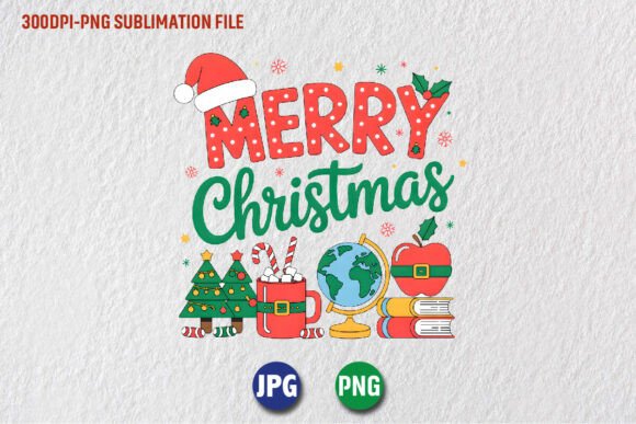 Teacher Merry Christmas PNG Illustrations Review