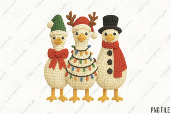 Yarn Crochet Christmas Goose Png Illustrations Review
